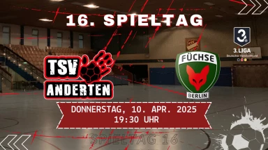 3. Liga: Staffel Nord-Ost - TSV Anderten vs. Füchse Berlin Reinickendorf II