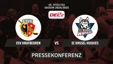 DEL2: ESV Kaufbeuren vs. EC Kassel Huskies I Pressekonferenz