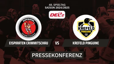 DEL2: Eispiraten Crimmitschau vs. Krefeld Pinguine I Pressekonferenz
