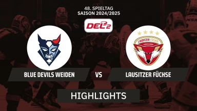 DEL2: Blue Devils Weiden vs. Lausitzer Füchse I Highlights