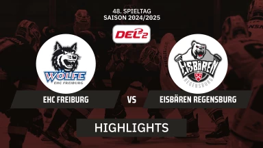 DEL2: EHC Freiburg vs. Eisbären Regensburg I Highlights