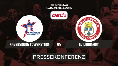 DEL2: Ravensburg Towerstars vs. EV Landshut I Pressekonferenz