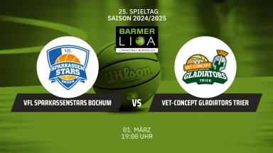 ProA: VfL SparkassenStars Bochum vs. VET-CONCEPT Gladiators Trier