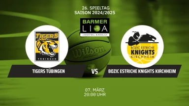 ProA: Tigers Tübingen vs. Bozic Estriche Knights Kirchheim