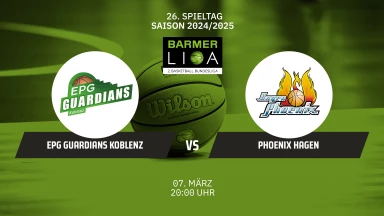 ProA: EPG Guardians Koblenz vs. Phoenix Hagen