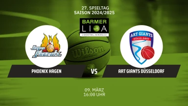 ProA: Phoenix Hagen vs. ART Giants Düsseldorf