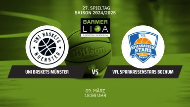 ProA: Uni Baskets Münster vs. VfL SparkassenStars Bochum
