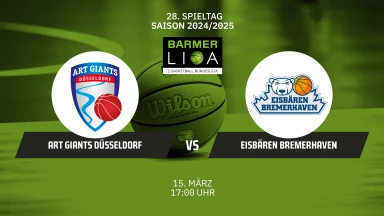 ProA: ART Giants Düsseldorf vs. Eisbären Bremerhaven
