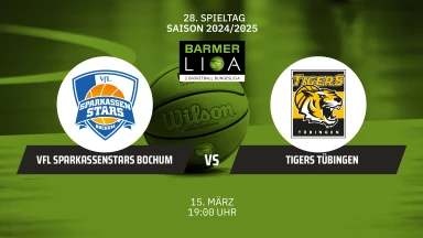ProA: VfL SparkassenStars Bochum vs. Tigers Tübingen