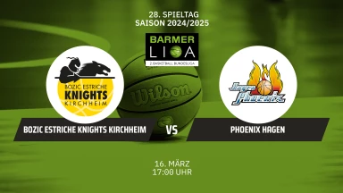 ProA: Bozic Estriche Knights Kirchheim vs. Phoenix Hagen