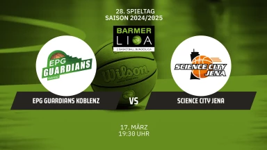 ProA: EPG Guardians Koblenz vs. Science City Jena