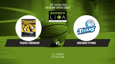 ProA: Tigers Tübingen vs. Dresden Titans