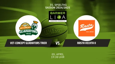 ProA: VET-CONCEPT Gladiators Trier vs. RASTA Vechta II