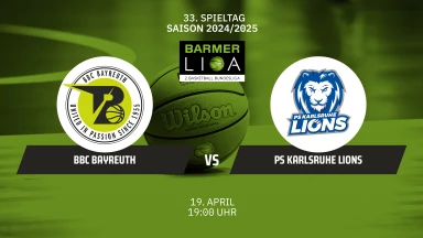 ProA: BBC Bayreuth vs. PS Karlsruhe LIONS