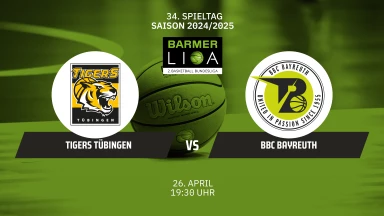 ProA: Tigers Tübingen vs. BBC Bayreuth