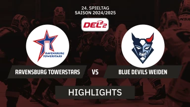 DEL2: Ravensburg Towerstars vs. Blue Devils Weiden I Highlights