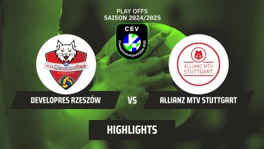 CL Frauen: Developres RZESZÓW vs. Allianz MTV Stuttgart | Highlights