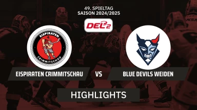 DEL2: Eispiraten Crimmitschau vs. Blue Devils Weiden I Highlights