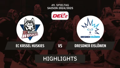 DEL2: EC Kassel Huskies vs. Dresdner Eislöwen I Highlights