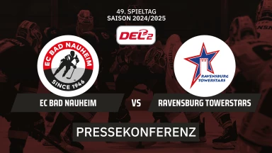 DEL2: EC Bad Nauheim vs. Ravensburg Towerstars I Pressekonferenz