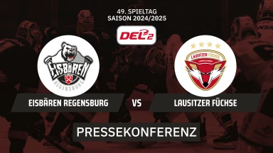 DEL2: Eisbären Regensburg vs. Lausitzer Füchse I Pressekonferenz
