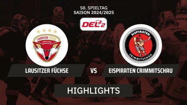 DEL2: Lausitzer Füchse vs Eispiraten Crimmitschau | Highlights