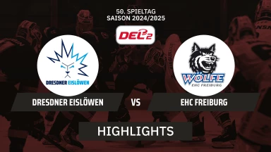 DEL2: Dresdner Eislöwen vs. EHC Freiburg | Highlights