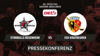 DEL2: Starbulls Rosenheim vs ESV Kaufbeuren | Pressekonferenz