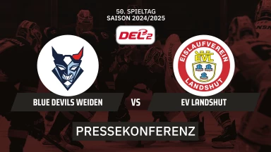 DEL2: Blue Devils Weiden vs EV Landshut | Pressekonferenz