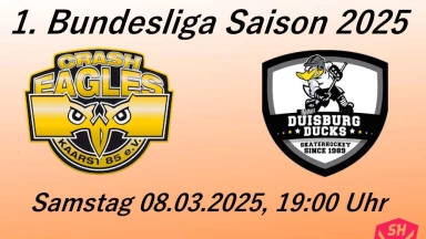 1. Bundesliga, Saison 2025: Crash Eagles Kaarst - Duisburg Ducks