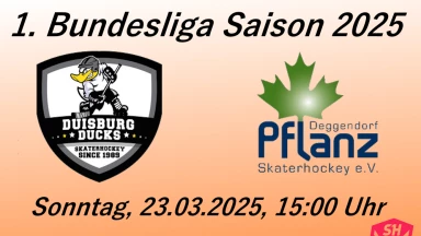 1. Bundesliga, Saison 2025: Duisburg Ducks - Deggendorf Pflanz