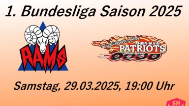 1. Bundesliga, Saison 2025: Düsseldorf Rams - Rhein Main Patriots