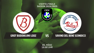 CL Frauen: PGE Grot Budowlani Łodz vs. Savino Del Bene Scandicci