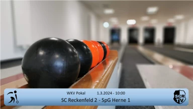SC Reckenfeld 2 vs. SpG Herne 1 - WKV-Pokal Kegeln (Schere)