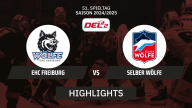 DEL2: EHC Freiburg vs. Selber Wölfe I Highlights