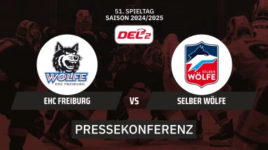 DEL2: EHC Freiburg vs. Selber Wölfe I Pressekonferenz