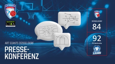 Pressekonferenz  ART Giants Düsseldorf vs. PS Karlsruhe LIONS