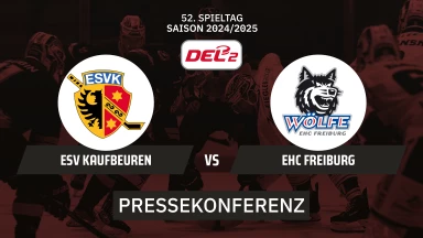 DEL2: ESV Kaufbeuren vs. EHC Freiburg I Pressekonferenz