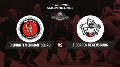 DEL2 Playdowns: Eispiraten Crimmitschau vs. Eisbären Regensburg - Spiel 5