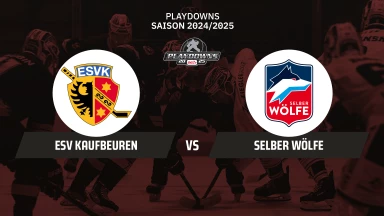 DEL2 Playdowns: ESV Kaufbeuren vs. Selber Wölfe - Spiel 5