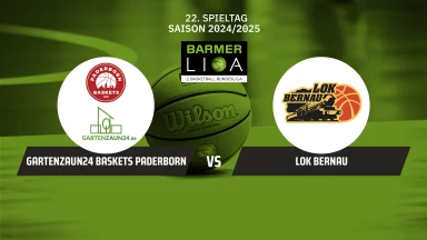 ProB Nord: Gartenzaun24 Baskets Paderborn vs. LOK Bernau