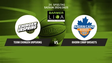 ProB Süd: TEAM EHINGEN URSPRING vs. Ahorn Camp Baskets