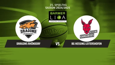 ProB Süd: Dragons Rhöndorf vs. BG Hessing Leitershofen