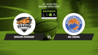 ProB Süd: Dragons Rhöndorf vs. BBC Coburg