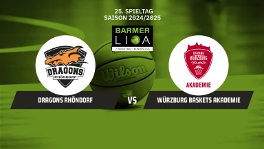 ProB Süd: Dragons Rhöndorf vs. VR-Bank Würzburg Baskets Akademie