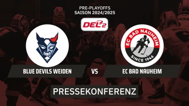DEL2 Pre-Playoffs: Blue Devils Weiden vs. EC Bad Nauheim | Pressekonferenz