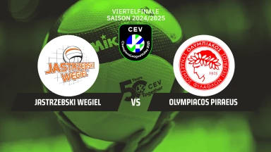 CL Männer: JSW Jastrzebski Wegiel vs. Olympiacos Piraeus
