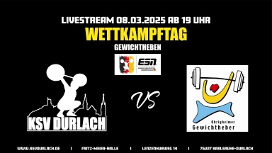 1. ESN Bundesliga Gewichtheben 24/25: KSV Durlach - SV Germ. Obrigheim