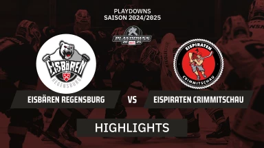 DEL2 Playdowns : Eisbären Regensburg vs. Eispiraten Crimmitschau | Highlights