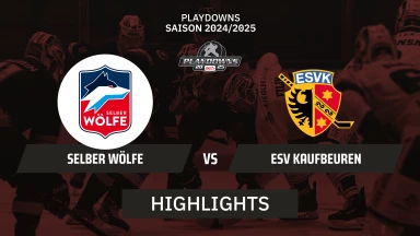 DEL2 Playdowns : Selber Wölfe vs. ESV Kaufbeuren | Highlights